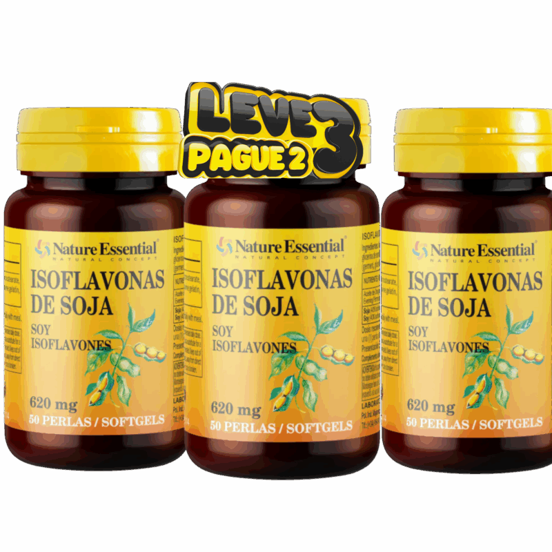 Isoflavonas de soja  Pack 3 unidades
